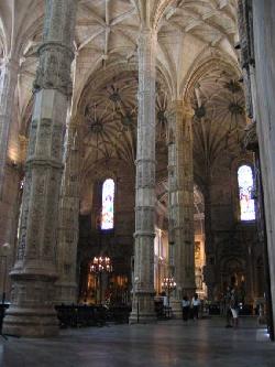 Mosteiro dos Jer�nimos: Monasterio de los Jer�nimos: Iglesia de Santa Maria de Bel�m - Haga clic para aumentar