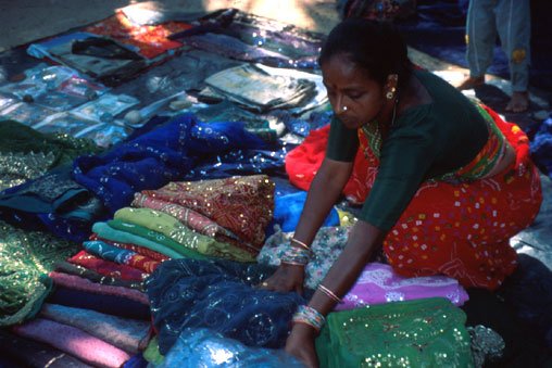 MNE: Vendedora de saris (Goa, �ndia)
