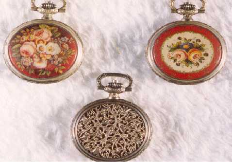 Museu del Reloj: relojes de bolsillo de señora (siglo XIX): Foto