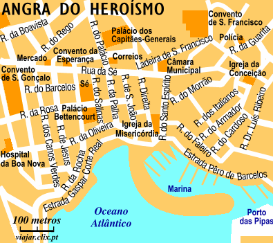 Map: Angra do Hero�smo Centre
