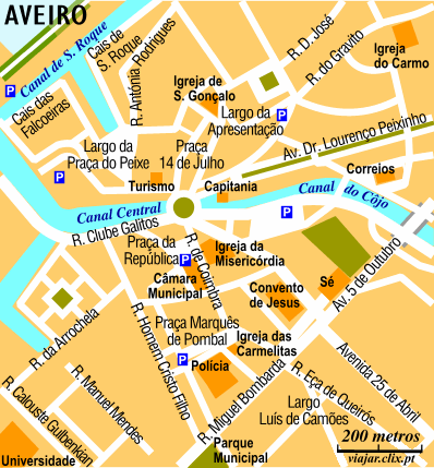 Map: Aveiro Centre