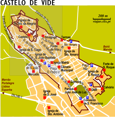 Map: Castelo de Vide