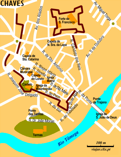 Map: Chaves: Centre