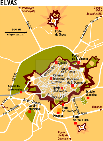 Map: Elvas