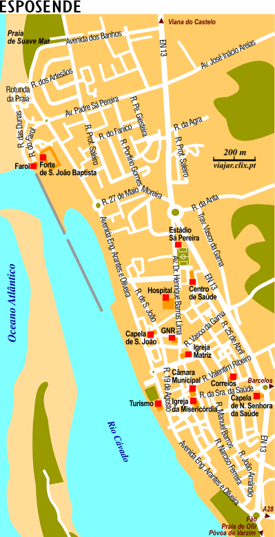 Mapa: Esposende
