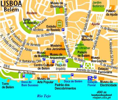 Map: Lisbon: Bel�m
