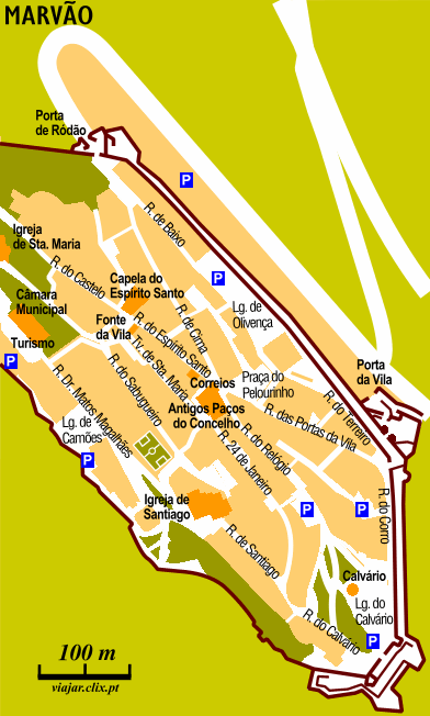 Map: Marv�o: Centre