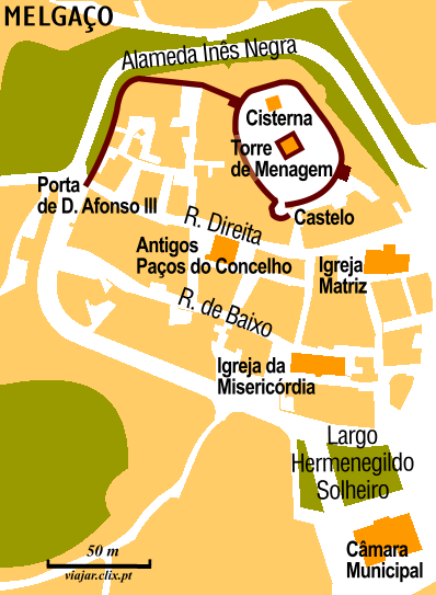 Mapa: Melga�o: centro