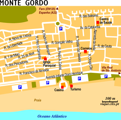 Map: Monte Gordo