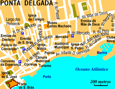 Map: Ponta Delgada Centre