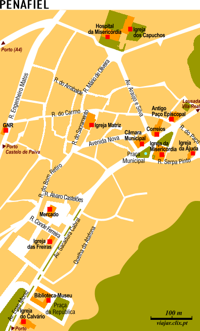Mapa: Penafiel