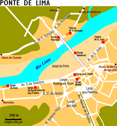 Mapa: Ponte de Lima