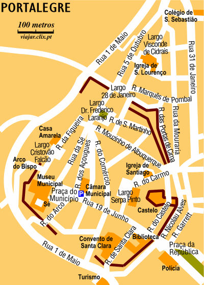 Map: Portalegre Centre