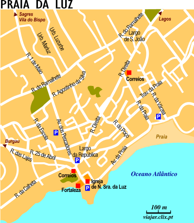 Map: Luz Beach