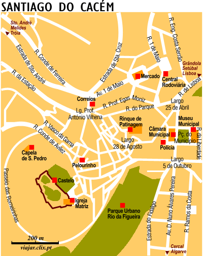 Map: Santiago do Cac�m