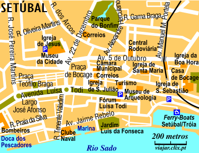 Map: Set�bal Centre