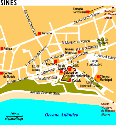 Map: Sines