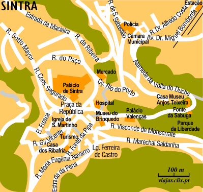 Map: Sintra: Old Town