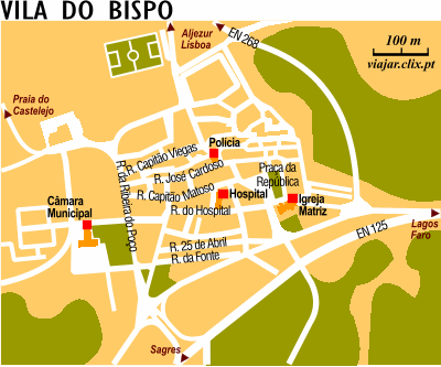 Map: Vila do Bispo