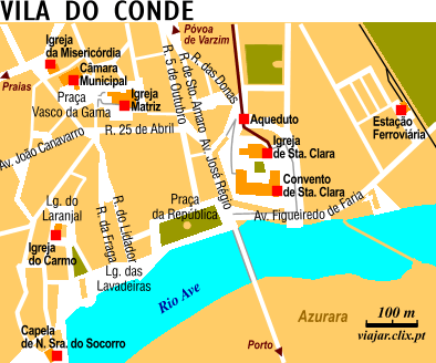 Mapa: Vila do Conde