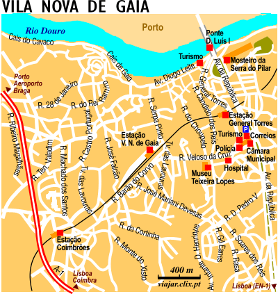 Mapa: Vila Nova de Gaia